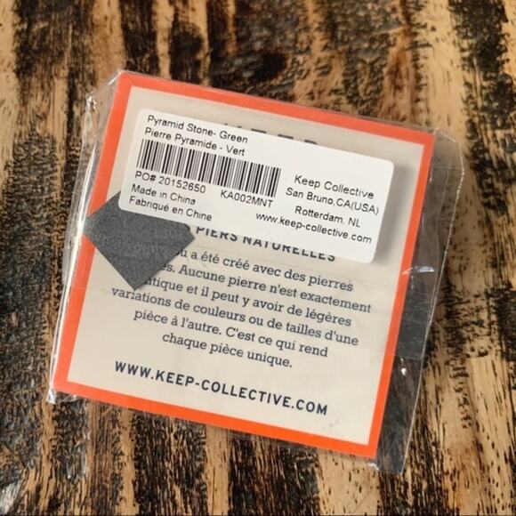 Keep Collective Green and Gold Pyramid Stone Charm New - Picture 10 of 10